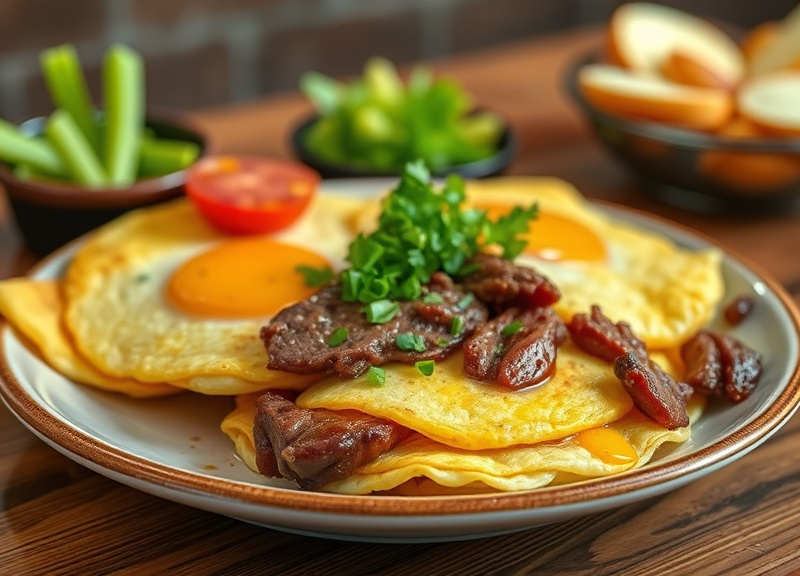 Big Steak & Meat Lover's Omelettes